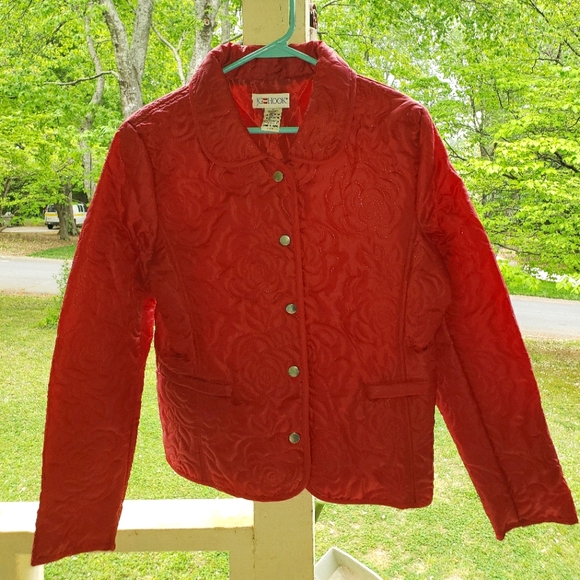 Red Roses Peacoat - Picture 1 of 4